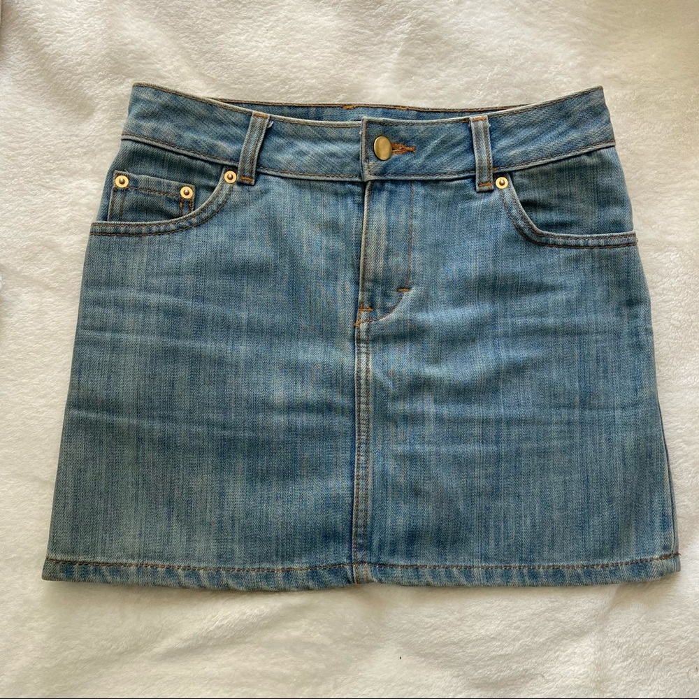 Denim mini skirt H&M